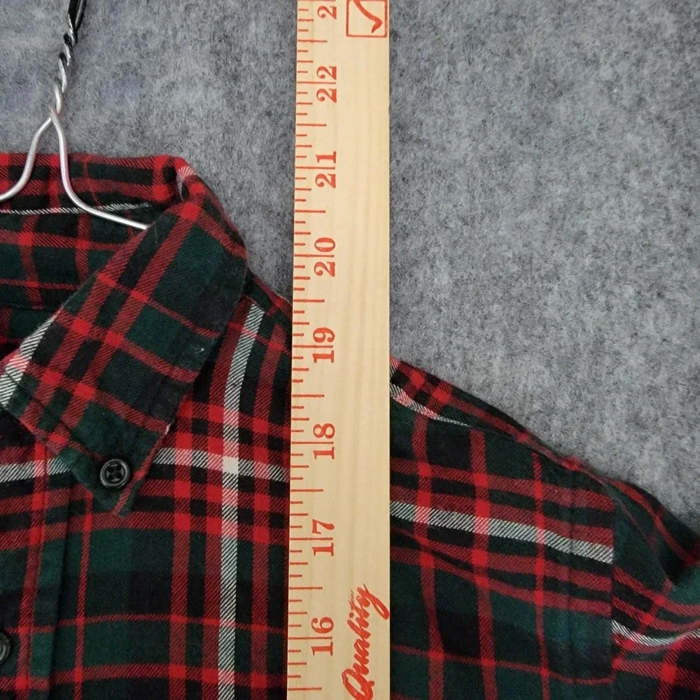 Ralph Lauren Shirt Boys 5 Green‎ Red Plaid Flannel Button Down Long Sleeve Pony
